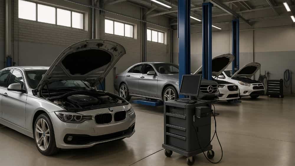 تعمیرگاه تخصصی خودروهای BMW، بنز و تویوتا در شادآباد تهران